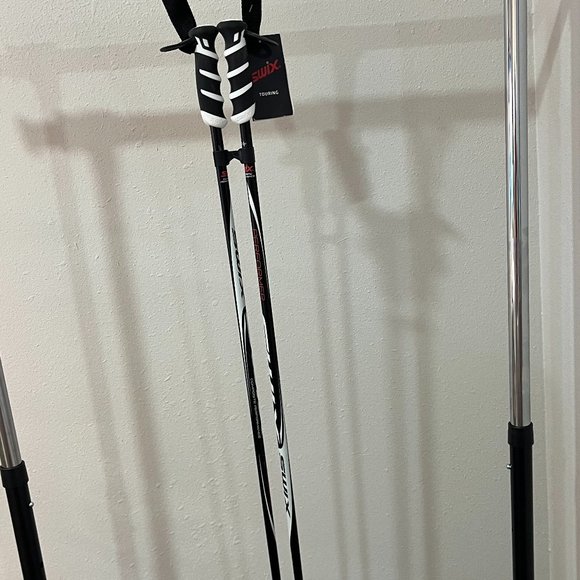 Ski Poles SWIX Sport AS 115 CM Touring Black-New Never Used NWT - Picture 3 of 8